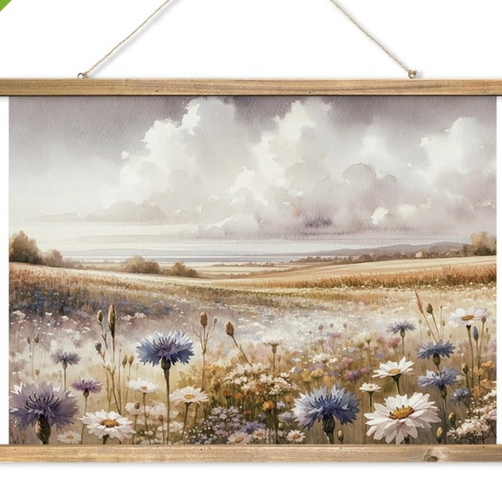 Rustic Floral Landscape Wall Art